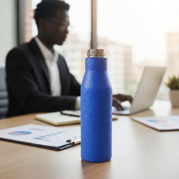 waterbottle02-02.jpg Classic Stainless Steel Water Bottle Blue Color (1000 ML, 1 Piece)