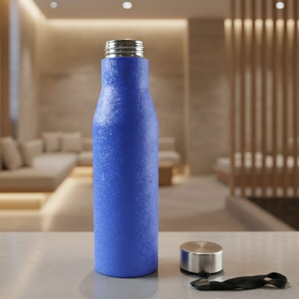 waterbottle02-06.jpg Classic Stainless Steel Water Bottle Blue Color (1000 ML, 1 Piece)