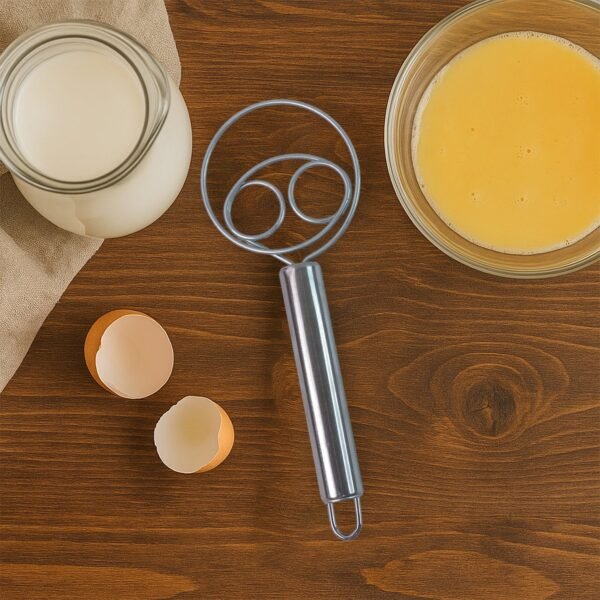 2-Piece Stainless Steel Spiral Hand Whisk - (2 Pc / Set)