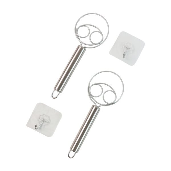 2-Piece Stainless Steel Spiral Hand Whisk - (2 Pc / Set)