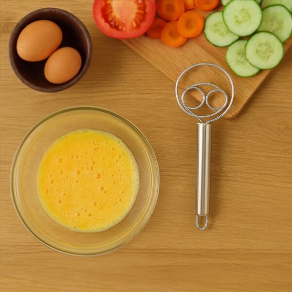 2-Piece Stainless Steel Spiral Hand Whisk - (2 Pc / Set)